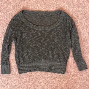 Cropped Gray Sweater Size Medium